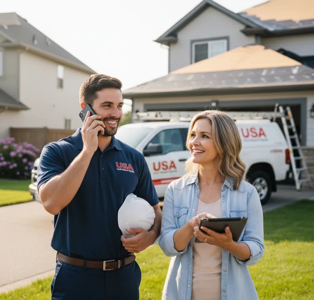 USA Roof Repair Experts customer support in Holbrook